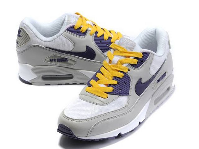 Nike Air Max Shoes Womens White/Blue/Gray/Yellow Online